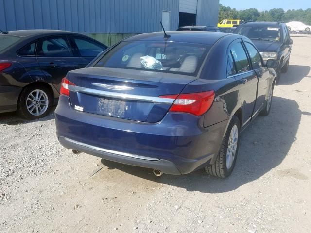 1C3CCBAG2DN736253 - 2013 CHRYSLER 200 LX BLUE photo 4