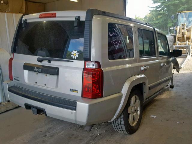 1J8HG48P57C573419 - 2007 JEEP COMMANDER ვერცხლისფერი ფოტო 4