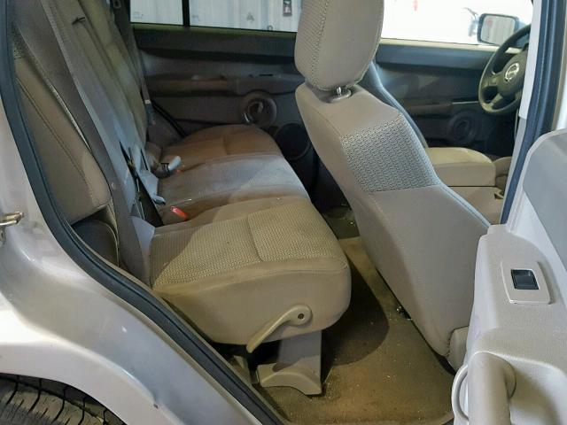 1J8HG48P57C573419 - 2007 JEEP COMMANDER ვერცხლისფერი ფოტო 6