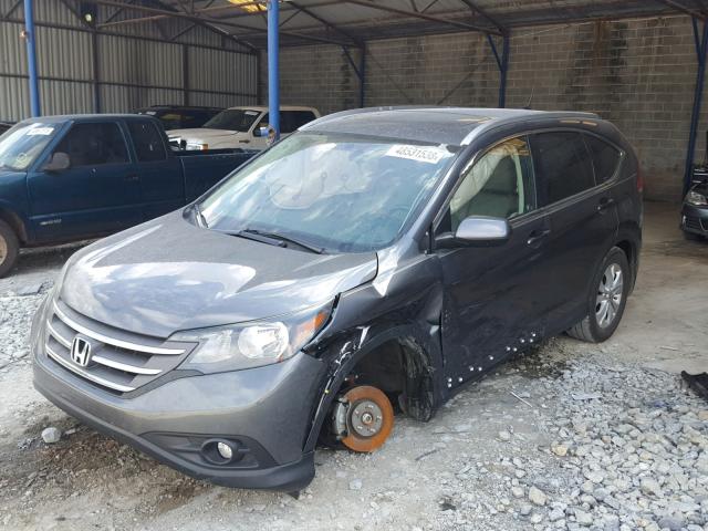 2HKRM3H76CH502582 - 2012 HONDA CR-V EXL GRAY photo 2