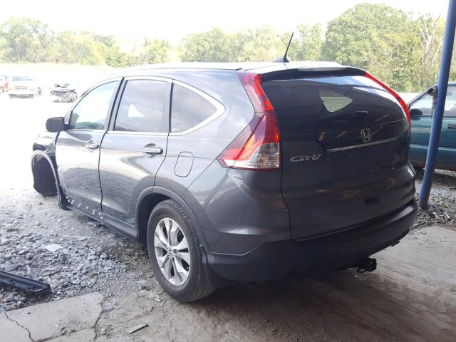 2HKRM3H76CH502582 - 2012 HONDA CR-V EXL GRAY photo 3