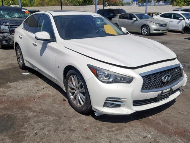 JN1BV7AP3FM355165 - 2015 INFINITI Q50 BASE WHITE photo 1