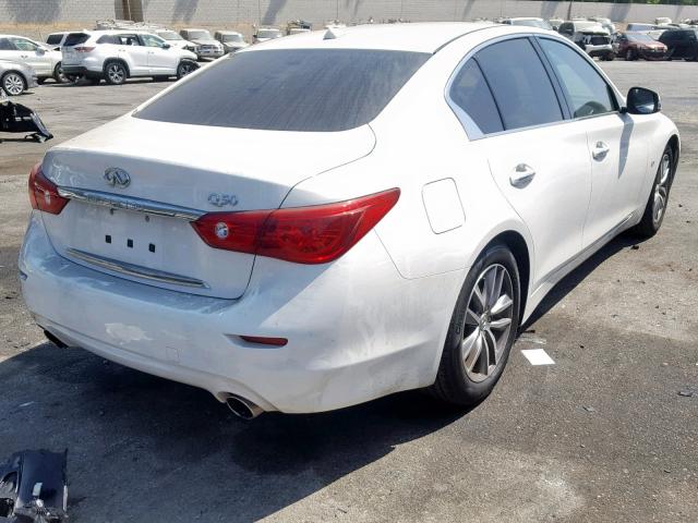 JN1BV7AP3FM355165 - 2015 INFINITI Q50 BASE WHITE photo 4