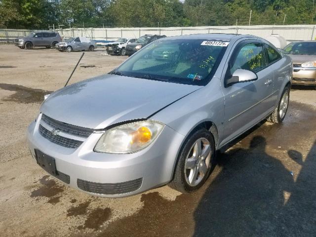 1G1AL15FX77343259 - 2007 CHEVROLET COBALT LT SILVER photo 2