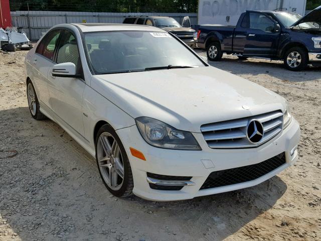 WDDGF4HB4CA612474 - 2012 MERCEDES-BENZ C 250 WHITE photo 1