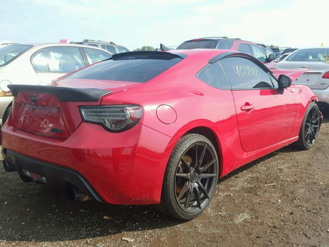 JF1ZNAA13D2733620 - 2013 TOYOTA SCION FR-S RED photo 4