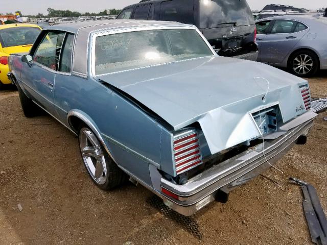 2H37W8A120977 - 1978 PONTIAC GRAND PRIX BLUE photo 3