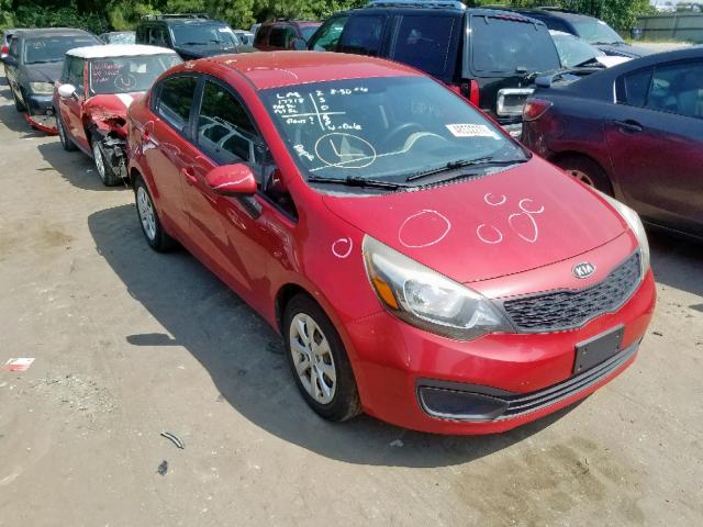 KNADM4A32C6091096 - 2012 KIA RIO LX RED photo 1