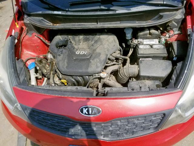 KNADM4A32C6091096 - 2012 KIA RIO LX RED photo 7