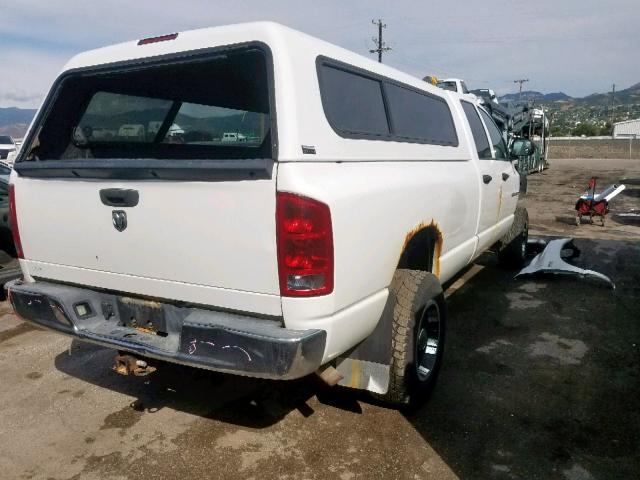 3D7KS28D26G257824 - 2006 DODGE RAM 2500 S WHITE photo 4