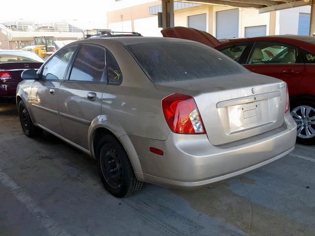 KL5JD56Z85K159104 - 2005 SUZUKI FORENZA S BEIGE photo 3