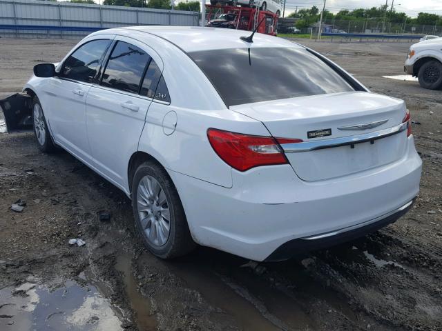 1C3CCBAB6CN319902 - 2012 CHRYSLER 200 LX WHITE photo 3