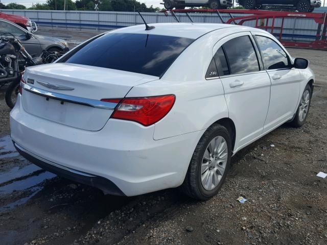 1C3CCBAB6CN319902 - 2012 CHRYSLER 200 LX WHITE photo 4