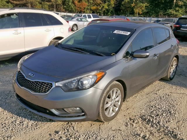 KNAFX5A80E5158594 - 2014 KIA FORTE EX GRAY photo 2