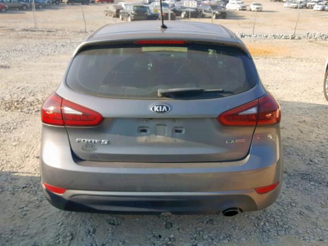 KNAFX5A80E5158594 - 2014 KIA FORTE EX GRAY photo 9