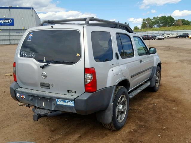 5N1ED28T64C638841 - 2004 NISSAN XTERRA XE SILVER photo 4