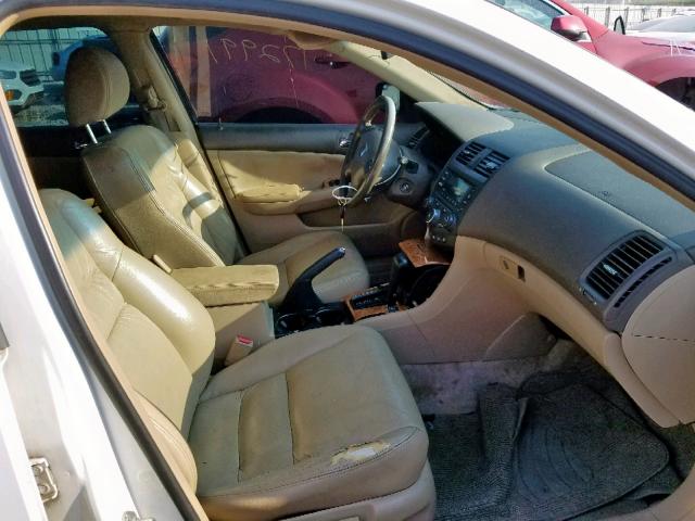 1HGCM66563A031678 - 2003 HONDA ACCORD EX WHITE photo 5