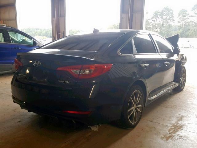 5NPE34AB0FH101619 - 2015 HYUNDAI SONATA SPO BLACK photo 4