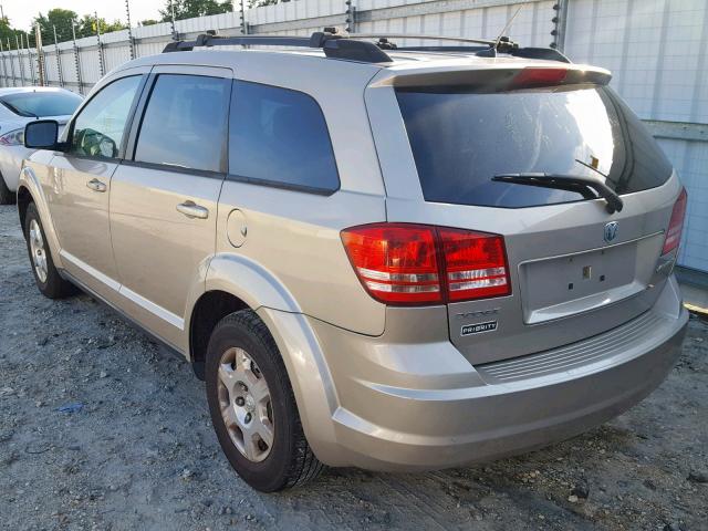 3D4GG47B19T572349 - 2009 DODGE JOURNEY SE TAN photo 3