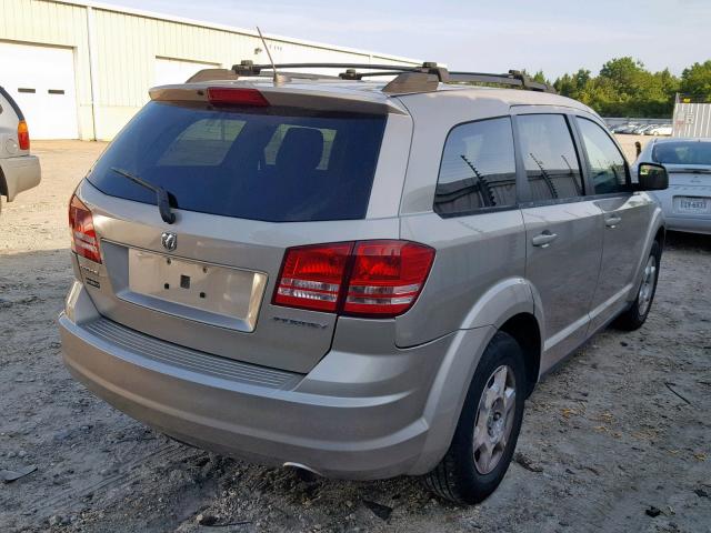 3D4GG47B19T572349 - 2009 DODGE JOURNEY SE TAN photo 4