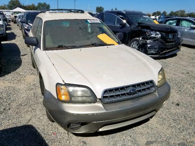 4S3BH675337609570 - 2003 SUBARU LEGACY OUT WHITE photo 1