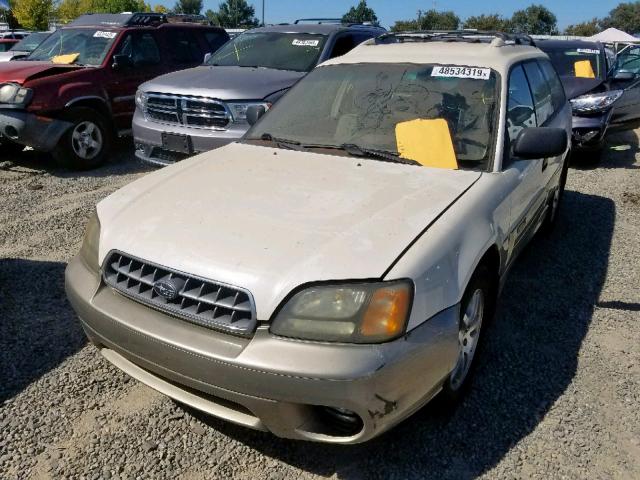 4S3BH675337609570 - 2003 SUBARU LEGACY OUT WHITE photo 2