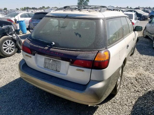 4S3BH675337609570 - 2003 SUBARU LEGACY OUT WHITE photo 4