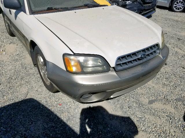 4S3BH675337609570 - 2003 SUBARU LEGACY OUT WHITE photo 9