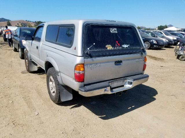 5TENM92N41Z761834 - 2001 TOYOTA TACOMA PRE SILVER photo 3