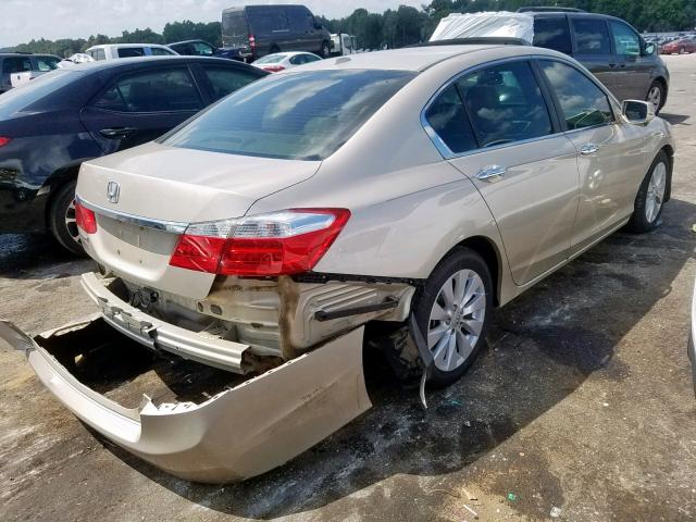 1HGCR2F88DA122229 - 2013 HONDA ACCORD EXL GOLD photo 4