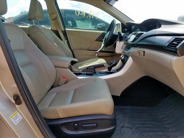 1HGCR2F88DA122229 - 2013 HONDA ACCORD EXL GOLD photo 5