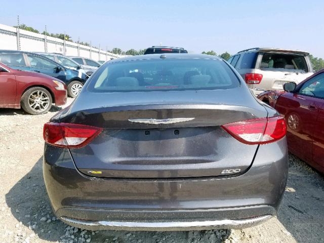 1C3CCCAB6GN127052 - 2016 CHRYSLER 200 LIMITE GRAY photo 9