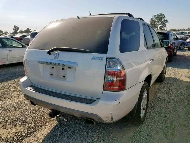 2HNYD18906H500092 - 2006 ACURA MDX TOURIN WHITE photo 4