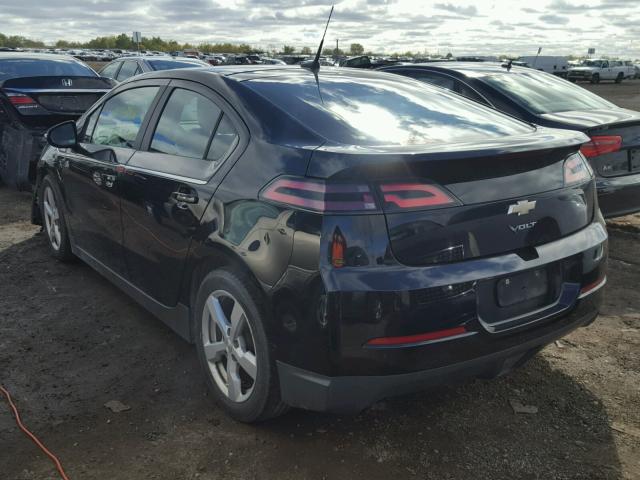 1G1RB6E4XCU114481 - 2012 CHEVROLET VOLT BLACK photo 3