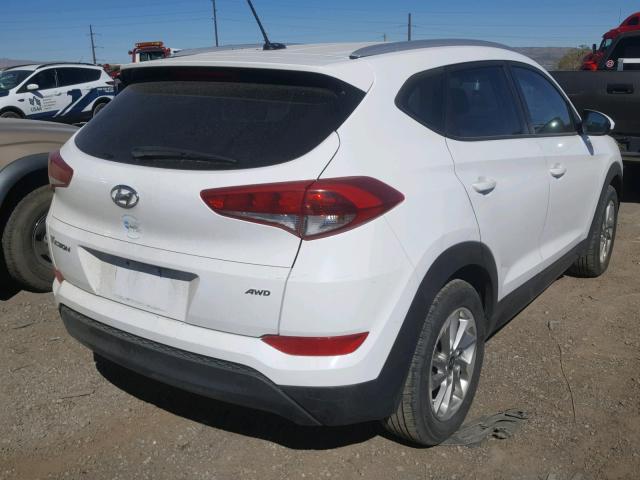 KM8J3CA43GU102339 - 2016 HYUNDAI TUCSON LIM WHITE photo 4