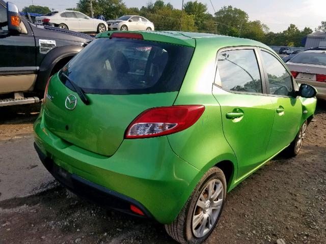 JM1DE1KZXC0149444 - 2012 MAZDA MAZDA2 GREEN photo 4