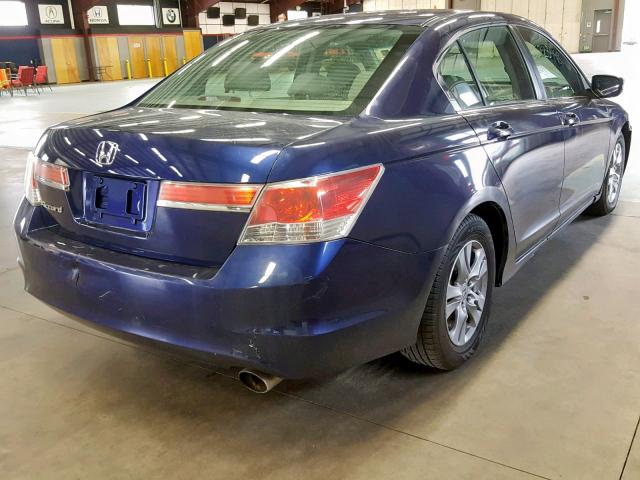 1HGCP2F47BA121749 - 2011 HONDA ACCORD LXP BLUE photo 4