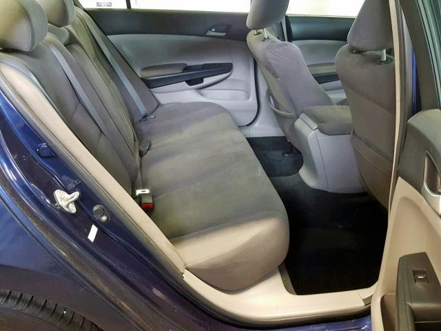 1HGCP2F47BA121749 - 2011 HONDA ACCORD LXP BLUE photo 6