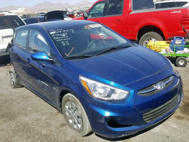 KMHCT5AE6FU219943 - 2015 HYUNDAI ACCENT GS BLUE photo 1