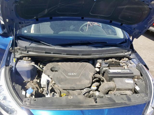 KMHCT5AE6FU219943 - 2015 HYUNDAI ACCENT GS BLUE photo 7