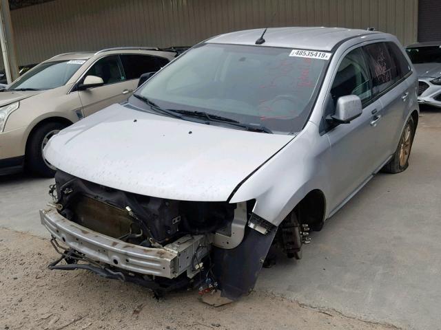 2FMDK3JC2ABB24191 - 2010 FORD EDGE SEL SILVER photo 2