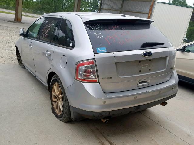 2FMDK3JC2ABB24191 - 2010 FORD EDGE SEL SILVER photo 3