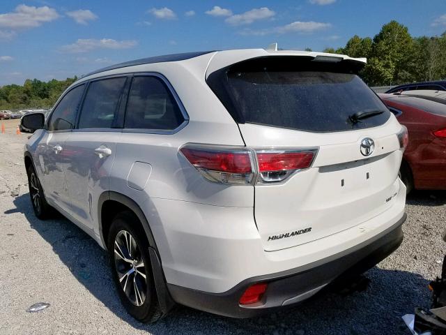 5TDJKRFH7GS320441 - 2016 TOYOTA HIGHLANDER თეთრი ფოტო 3