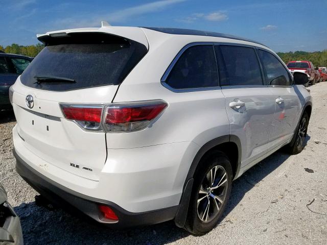 5TDJKRFH7GS320441 - 2016 TOYOTA HIGHLANDER თეთრი ფოტო 4