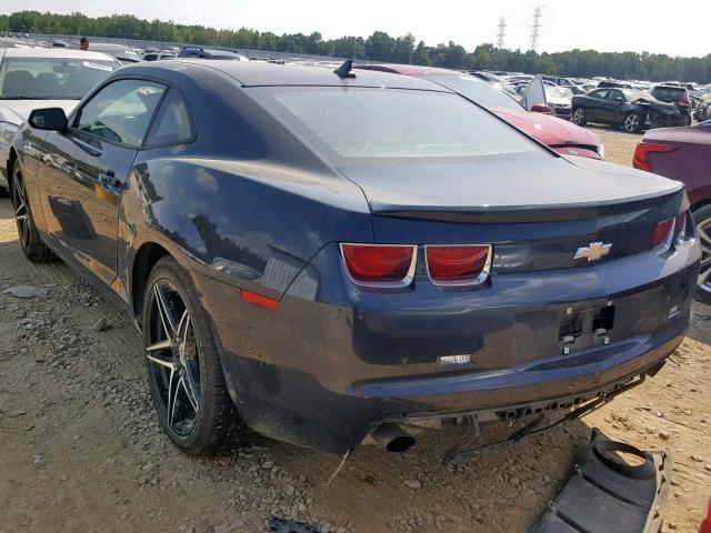 2G1FA1E35D9166339 - 2013 CHEVROLET CAMARO LS BLUE photo 3