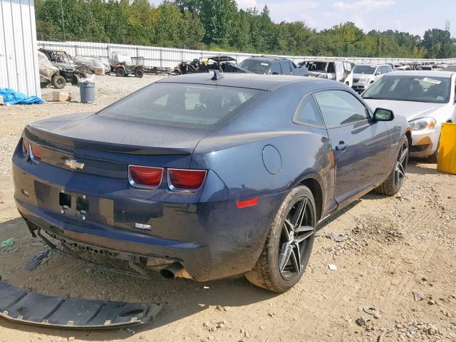 2G1FA1E35D9166339 - 2013 CHEVROLET CAMARO LS BLUE photo 4