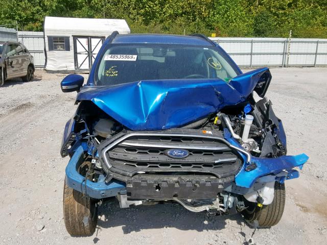 MAJ6P1UL0JC182448 - 2018 FORD ECOSPORT S BLUE photo 9