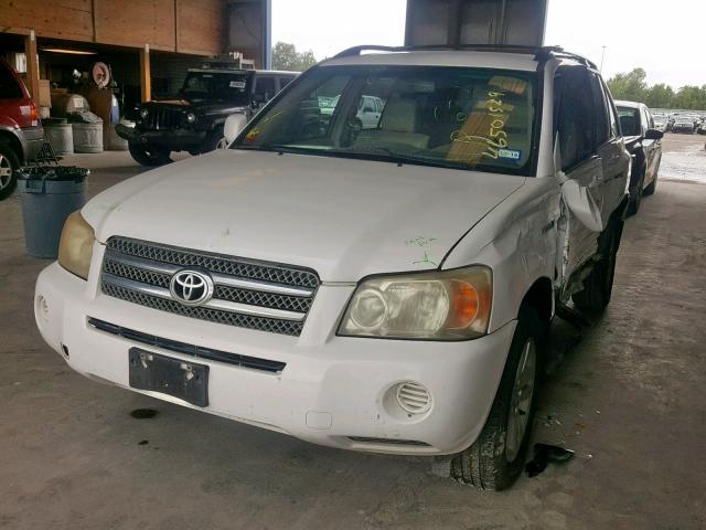 JTEGW21AX70018723 - 2007 TOYOTA HIGHLANDER WHITE photo 2