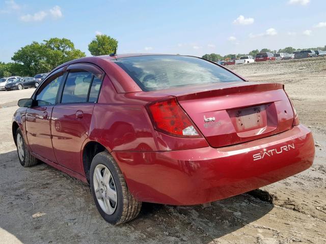 1G8AJ55F07Z142134 - 2007 SATURN ION LEVEL BURGUNDY photo 3