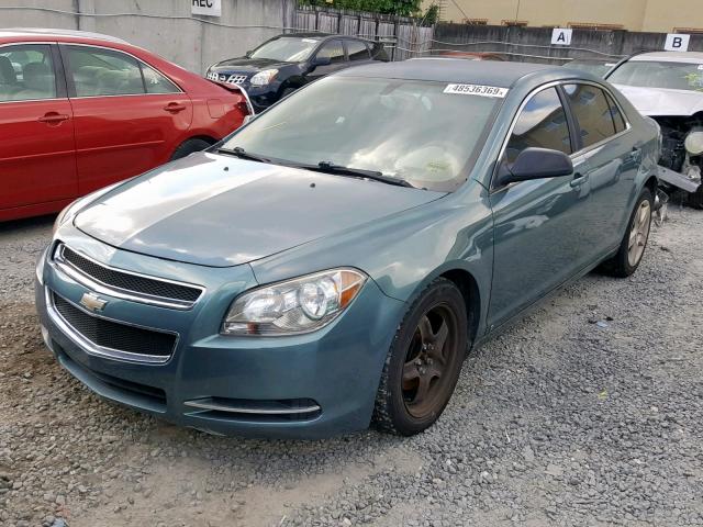 1G1ZG57B894171388 - 2009 CHEVROLET MALIBU LS TEAL photo 2